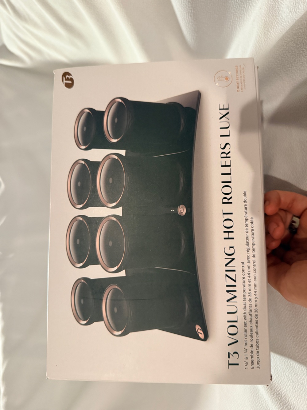 NEW T3 Volumizing Hot Rollers LUXE Set of 8 Hair Curlers | 4 XL & 4 L - Picture 2 of 8